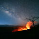Sunrise Lava with Milky Way