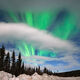 Aurora Moon Clouds